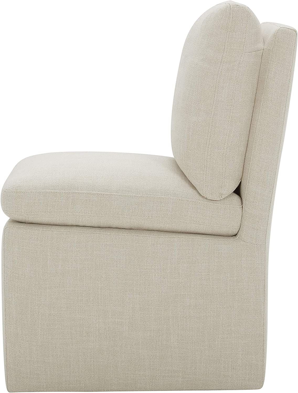 Vivianne Modern Upholstered Armless Dining Chair thumbnail 4