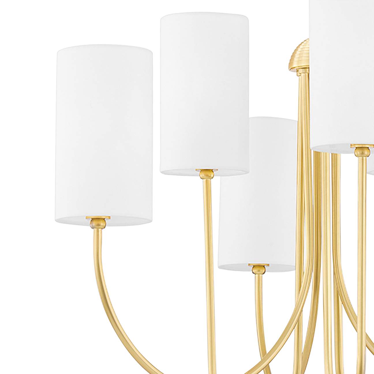 Hudson Valley Harlem Aged Brass 6 Light Chandelier thumbnail 3