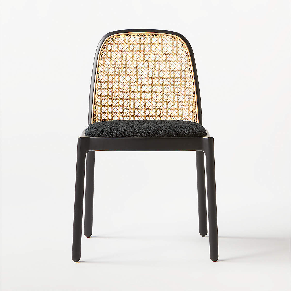 Nadia Black Cane Dining Chair thumbnail 3