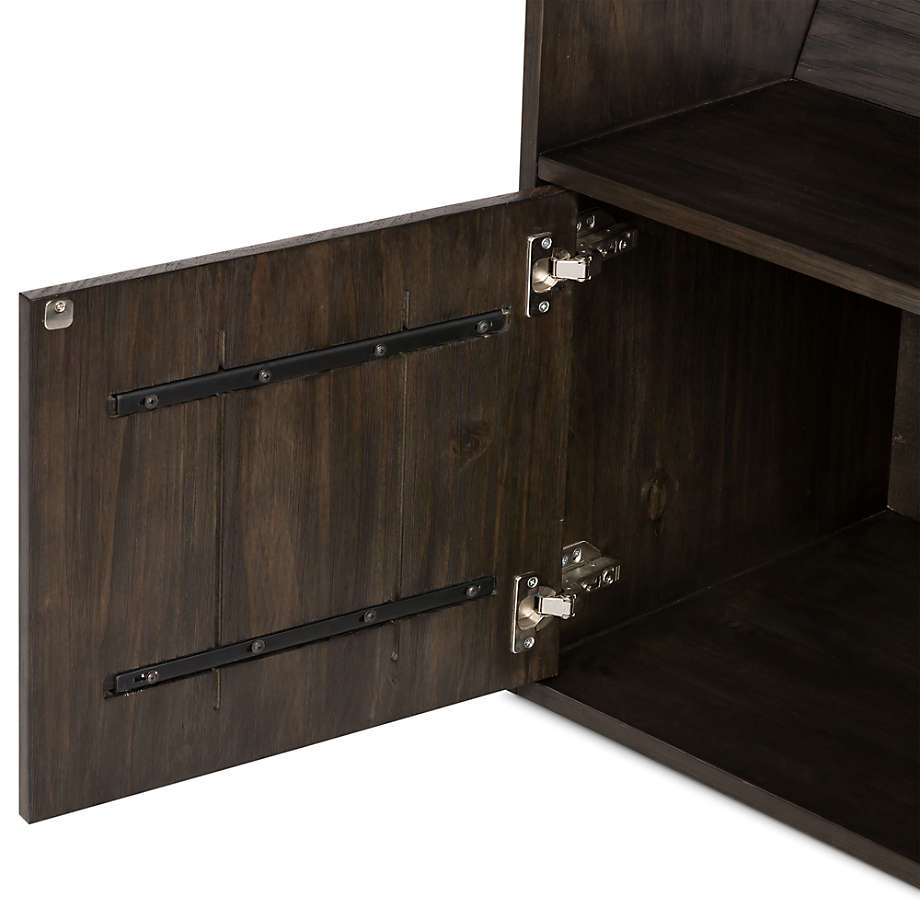 Natasha Dark Chocolate Pine Wood Bookcase with Shelves thumbnail 3