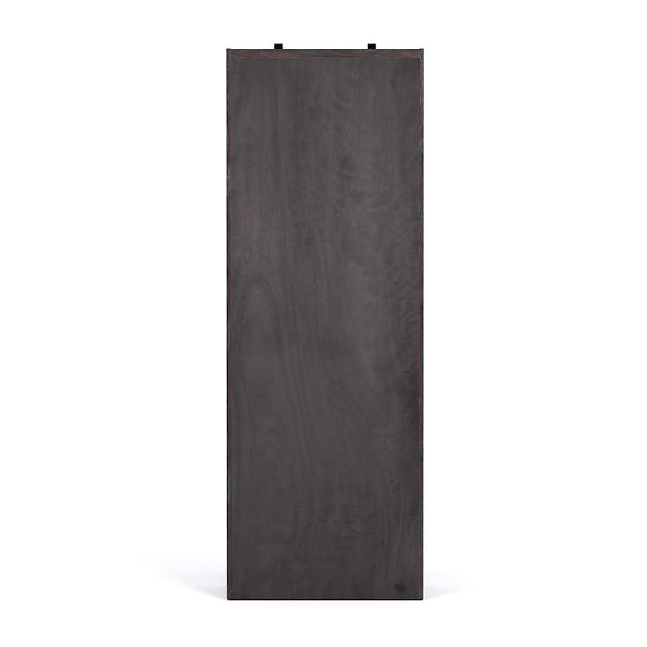 Natasha Dark Chocolate Pine Wood Bookcase with Ladder Set thumbnail 4