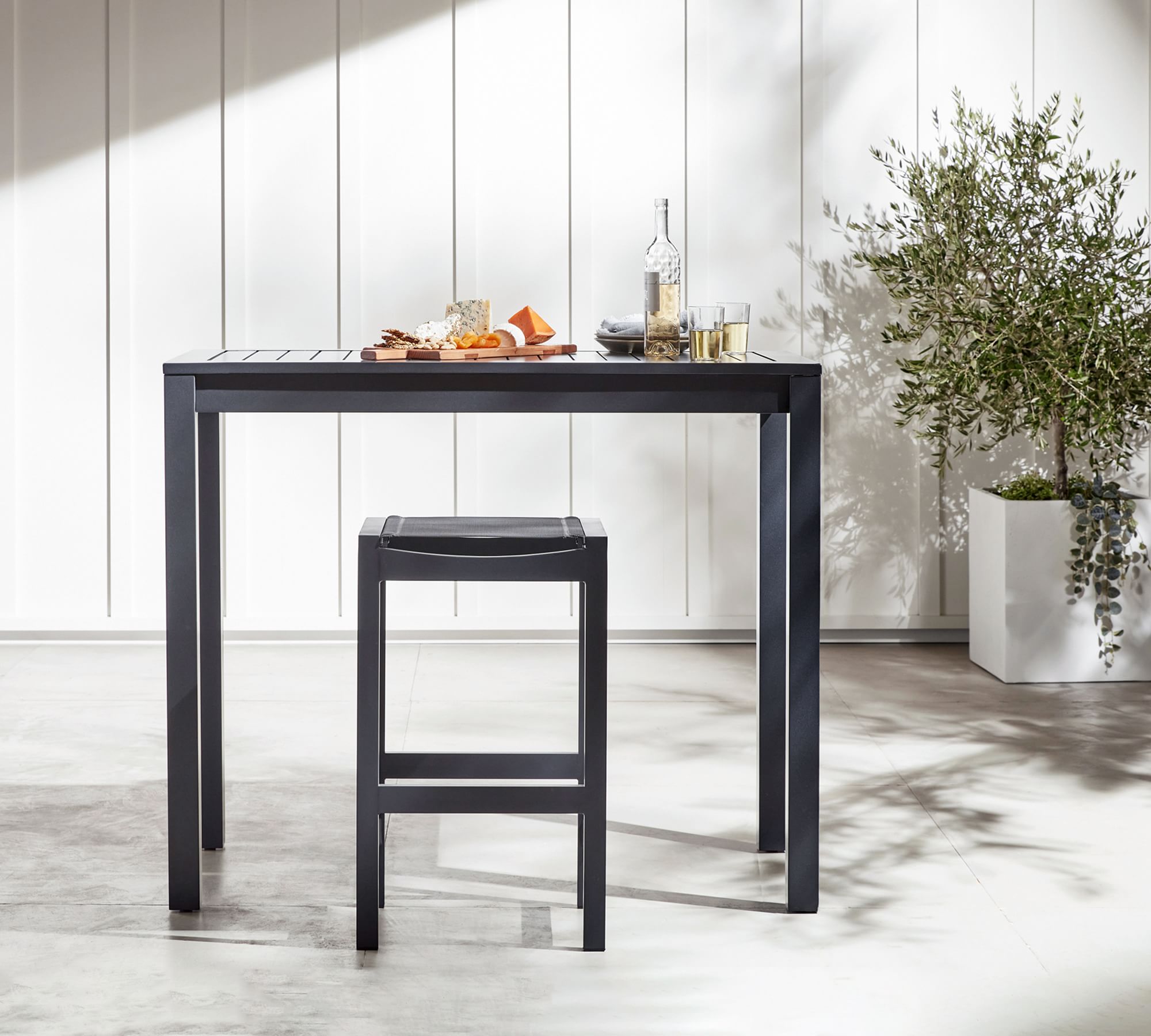 Indio Metal Rectangular Bar Height Table thumbnail 2