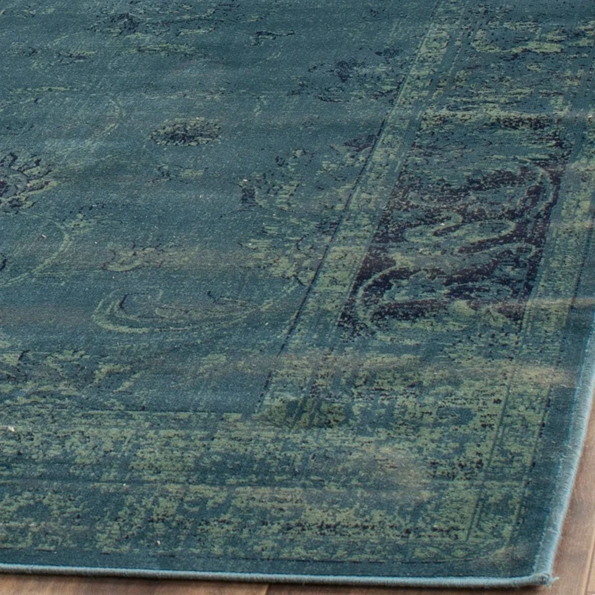 SAFAVIEH Helve Vintage Distressed Boho Oriental Area Rug - 8' x 10' - Turquoise/Multi thumbnail 3
