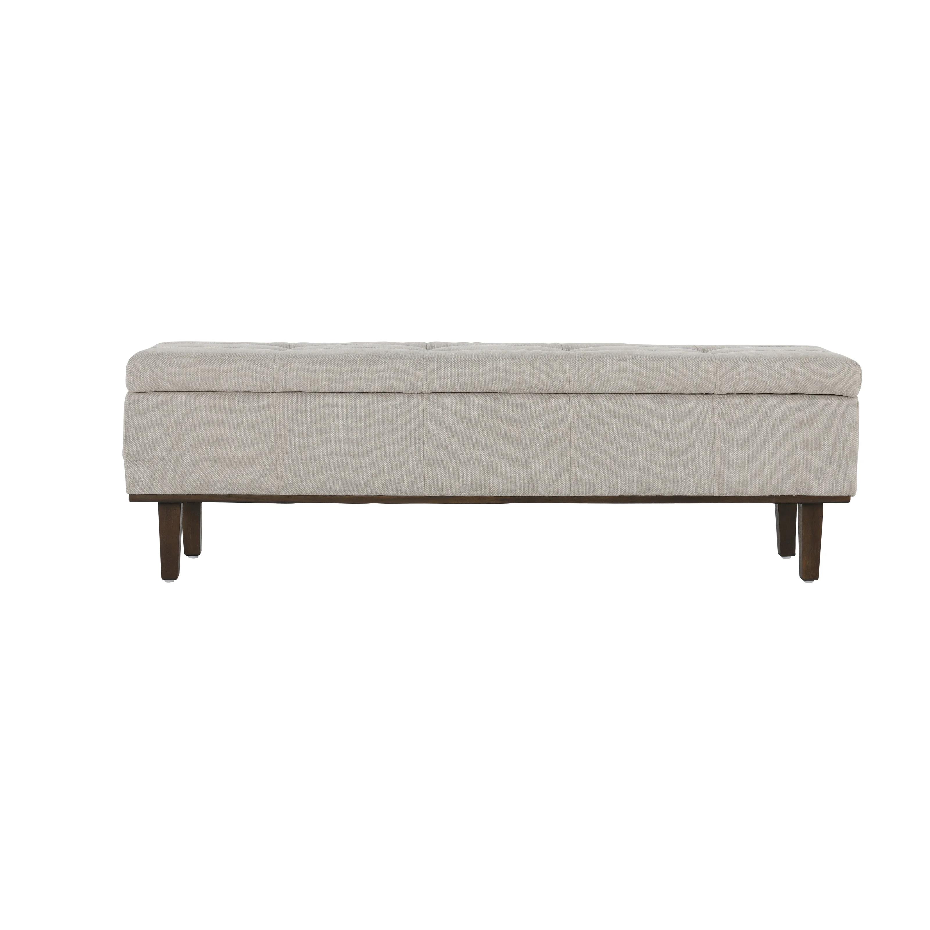 Colter Upholstered Flip Top Storage Bench thumbnail 3