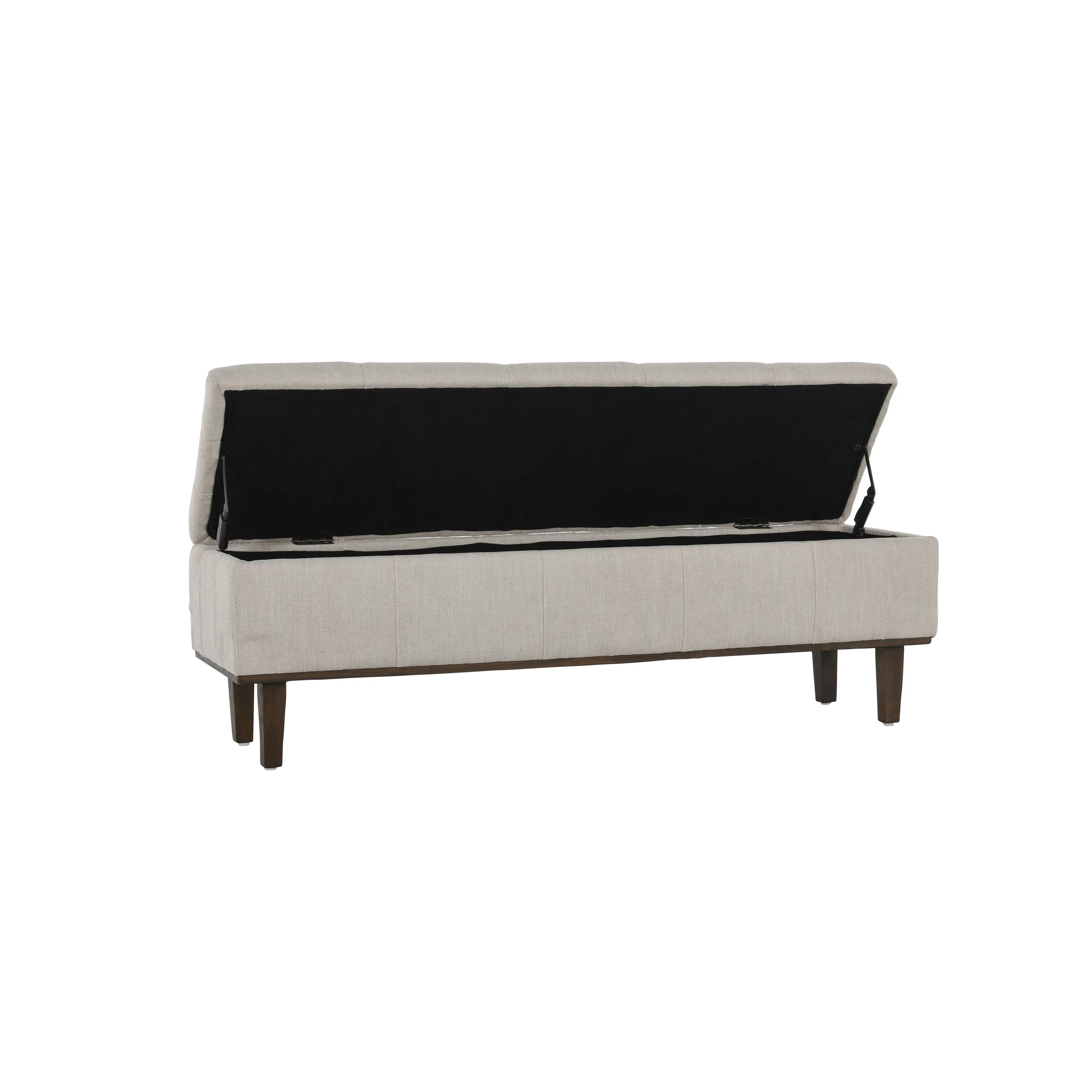 Colter Upholstered Flip Top Storage Bench thumbnail 5