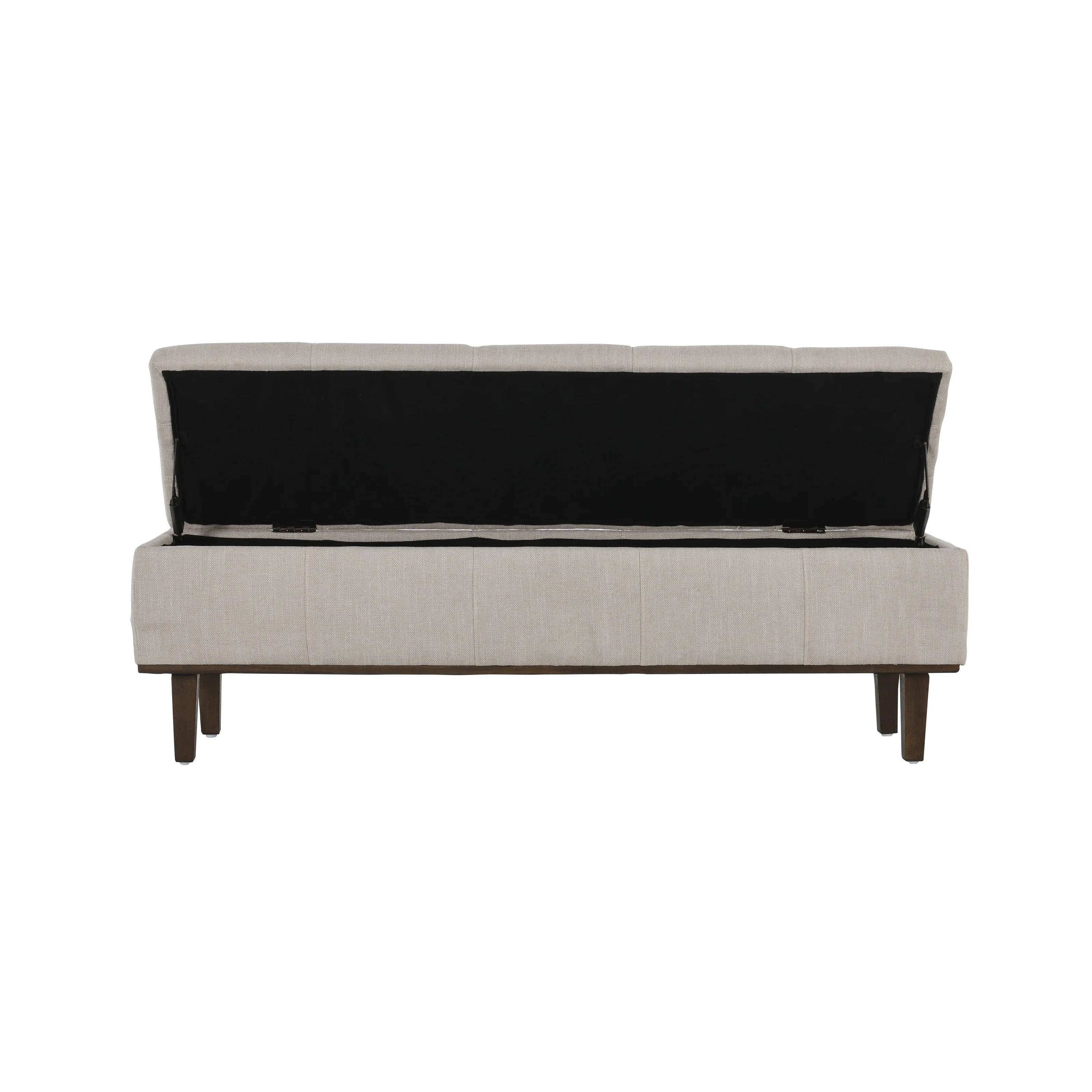 Colter Upholstered Flip Top Storage Bench thumbnail 7
