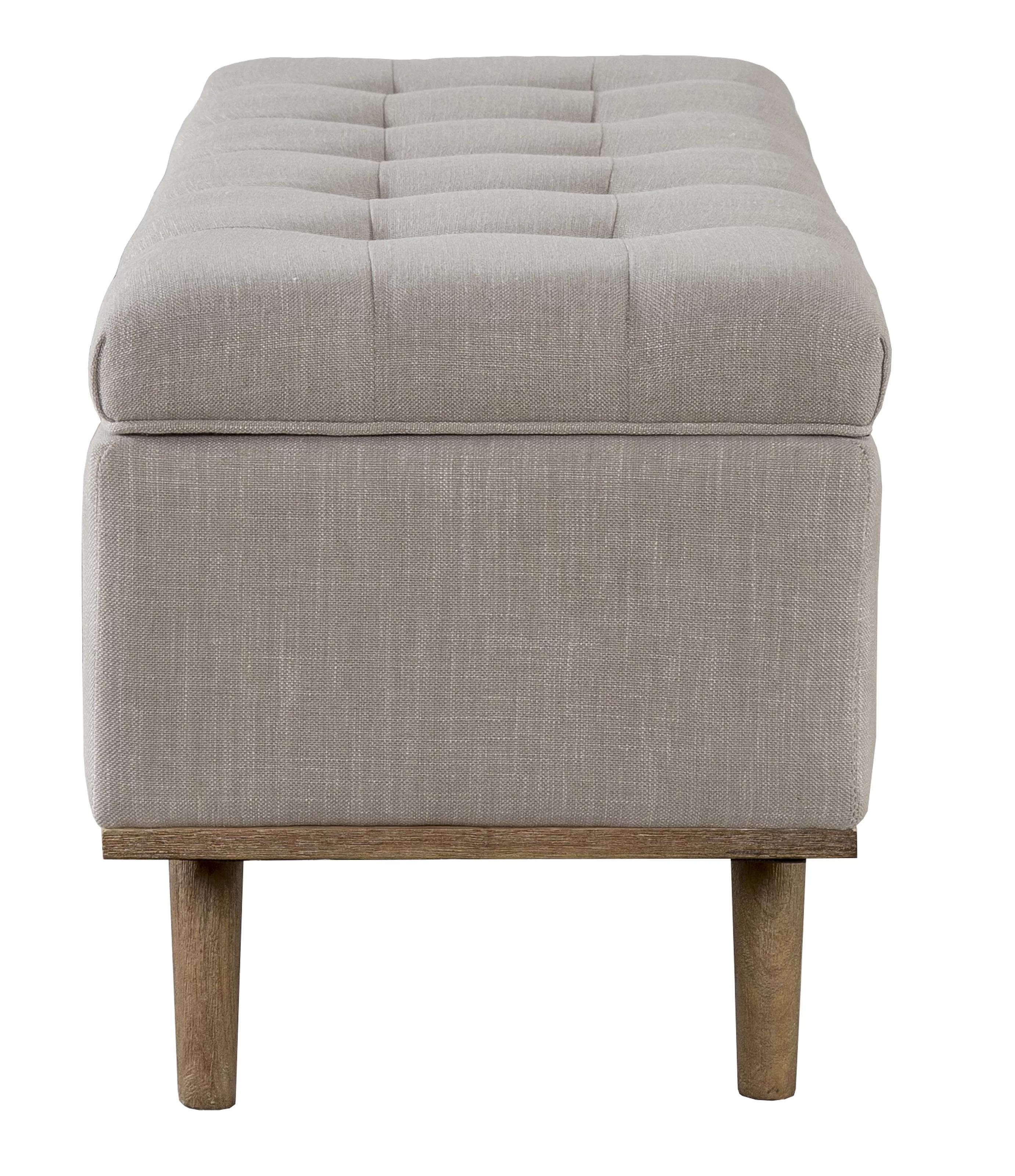 Davina Upholstered Flip Top Storage Bench thumbnail 4