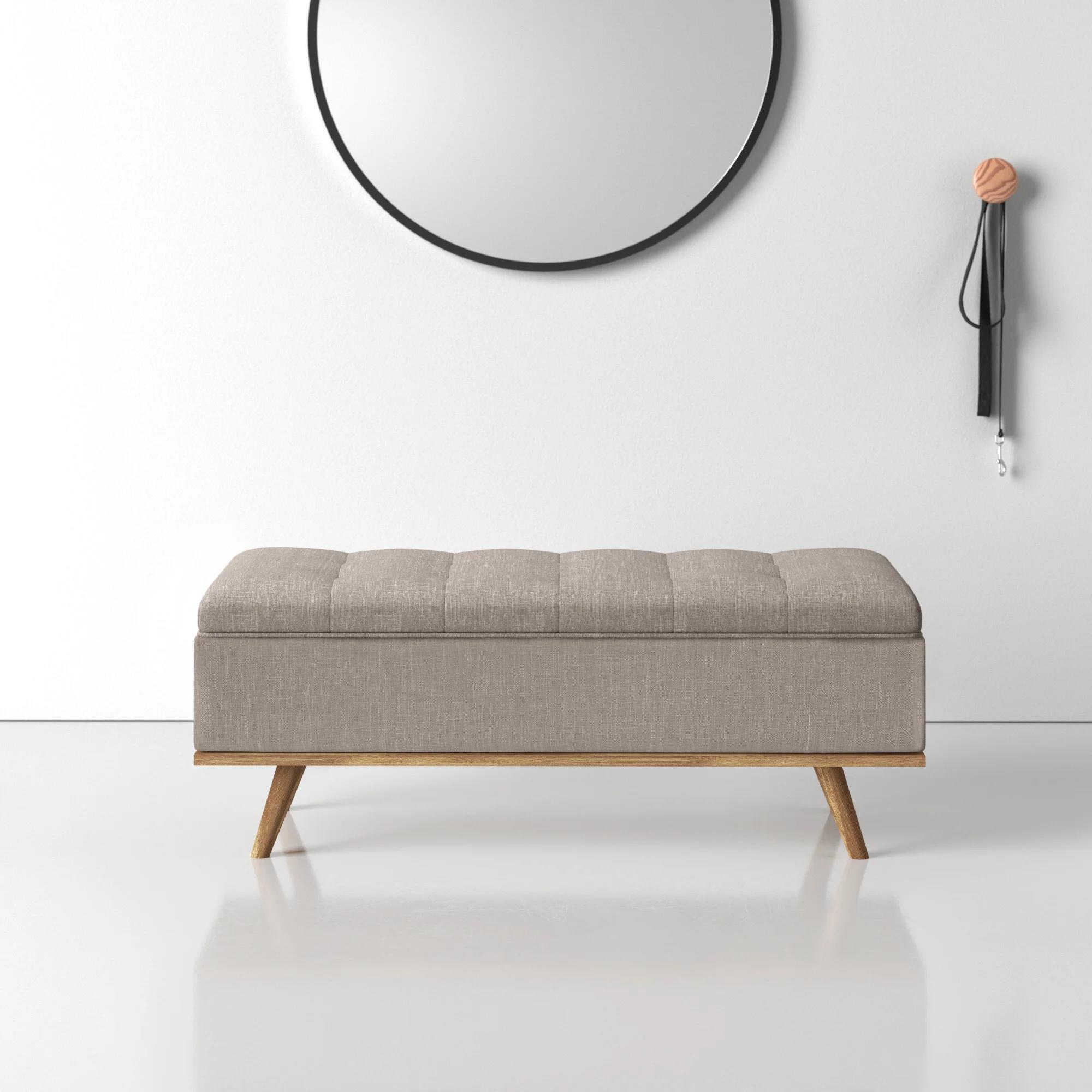 Davina Upholstered Flip Top Storage Bench thumbnail 7