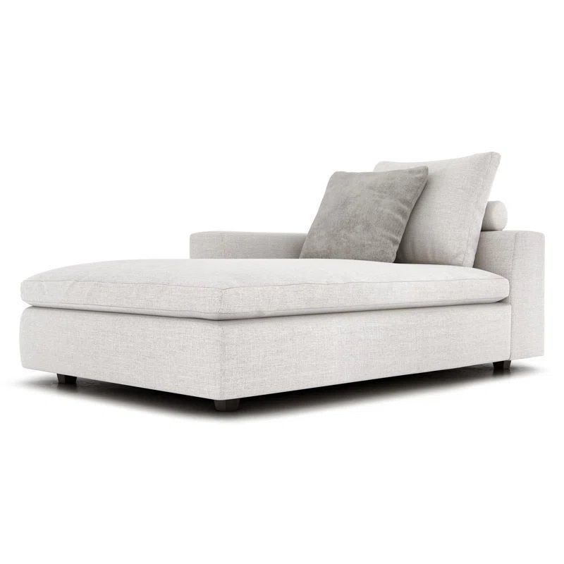 Lucerne Modular Left-Facing Chaise in Ashen Fabric thumbnail 3