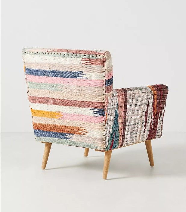 Woven Marija Rag Rug Accent Chair thumbnail 3