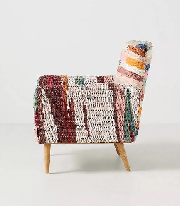 Woven Marija Rag Rug Accent Chair thumbnail 4
