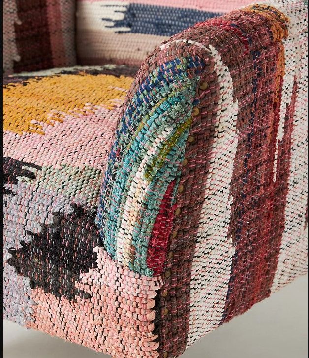 Woven Marija Rag Rug Accent Chair thumbnail 5
