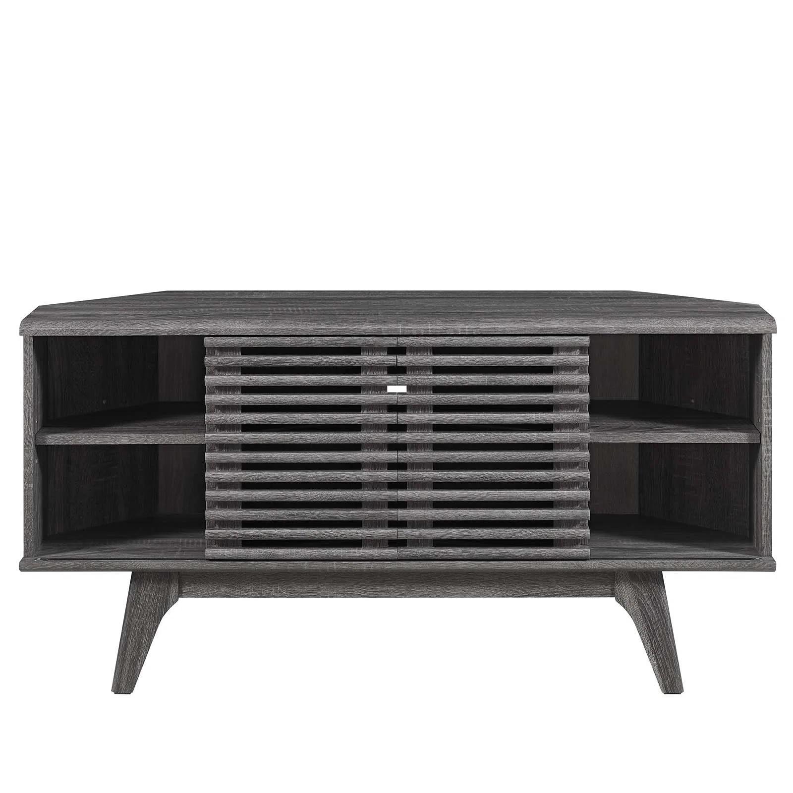 Asine Corner TV Stand In Charcoal thumbnail 5