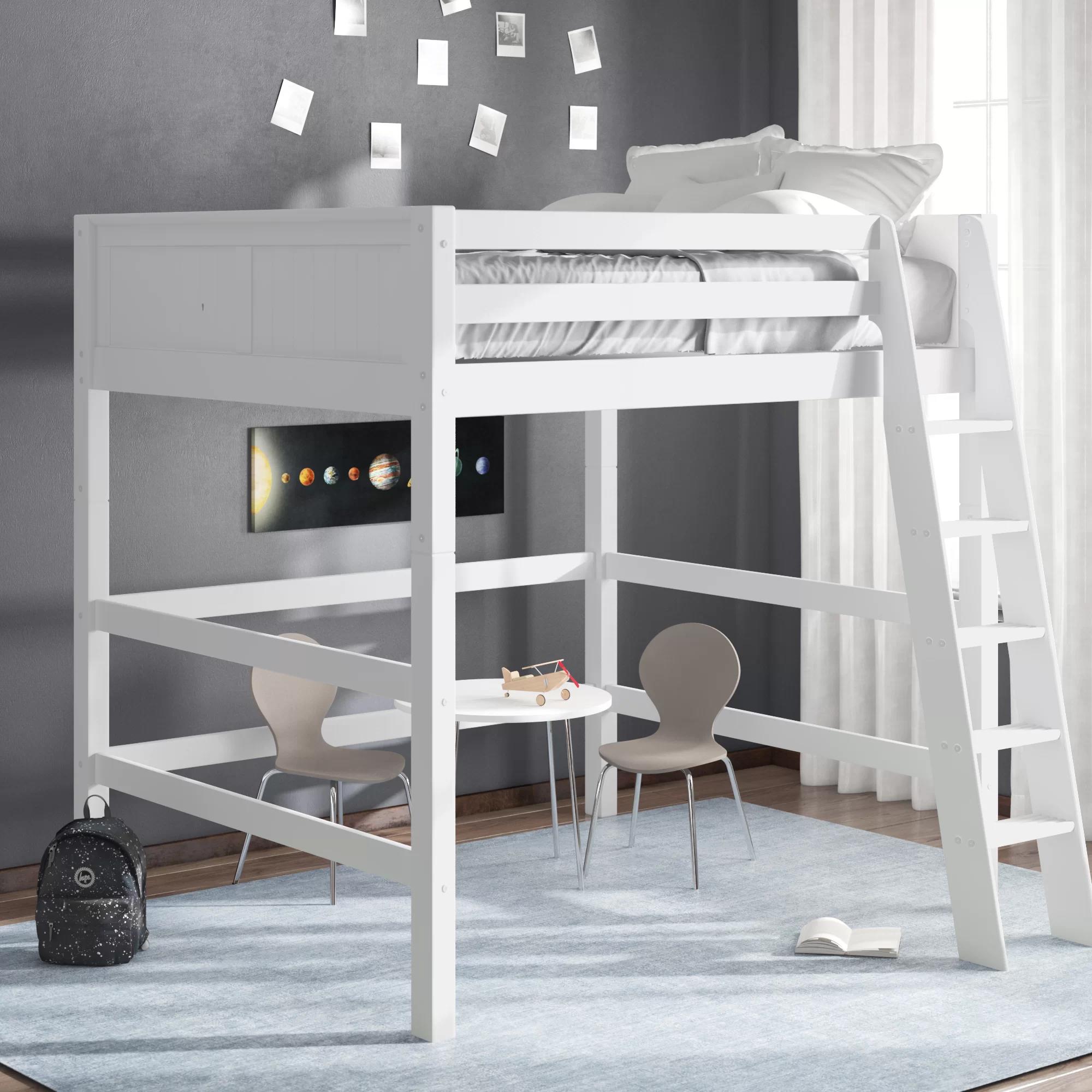 Snari Solid Wood Loft Bed by Harriet Bee-Full thumbnail 4