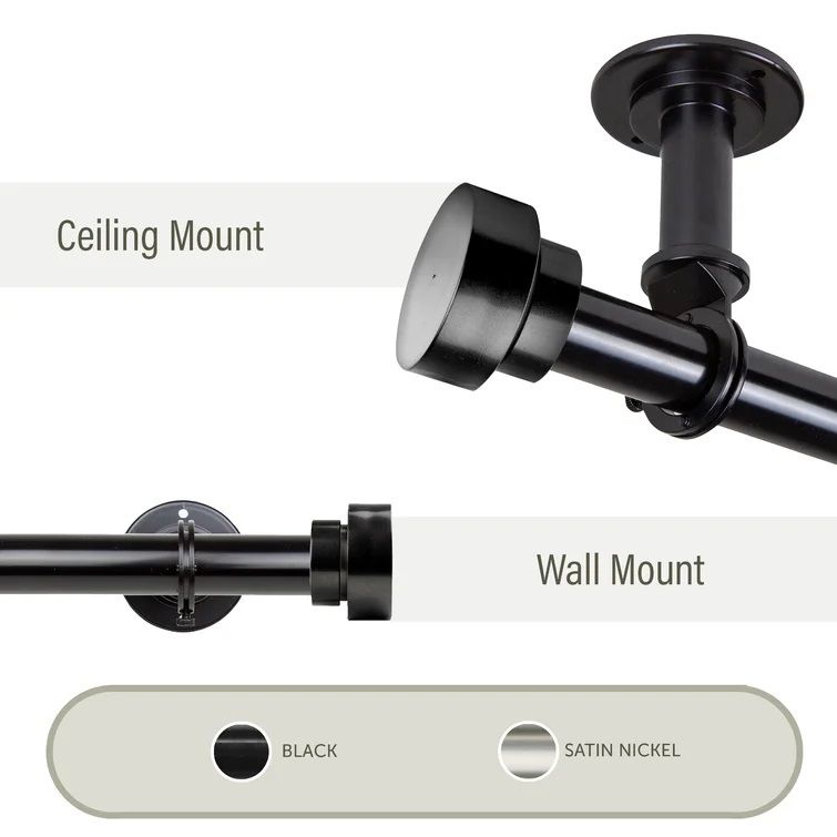 New Hartford Single Curtain Rod 66"-120" thumbnail 3