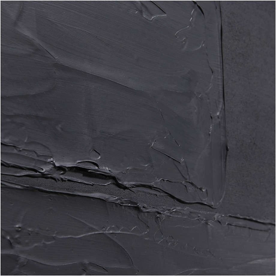 Onyx Layers' Black Textured Abstract thumbnail 3