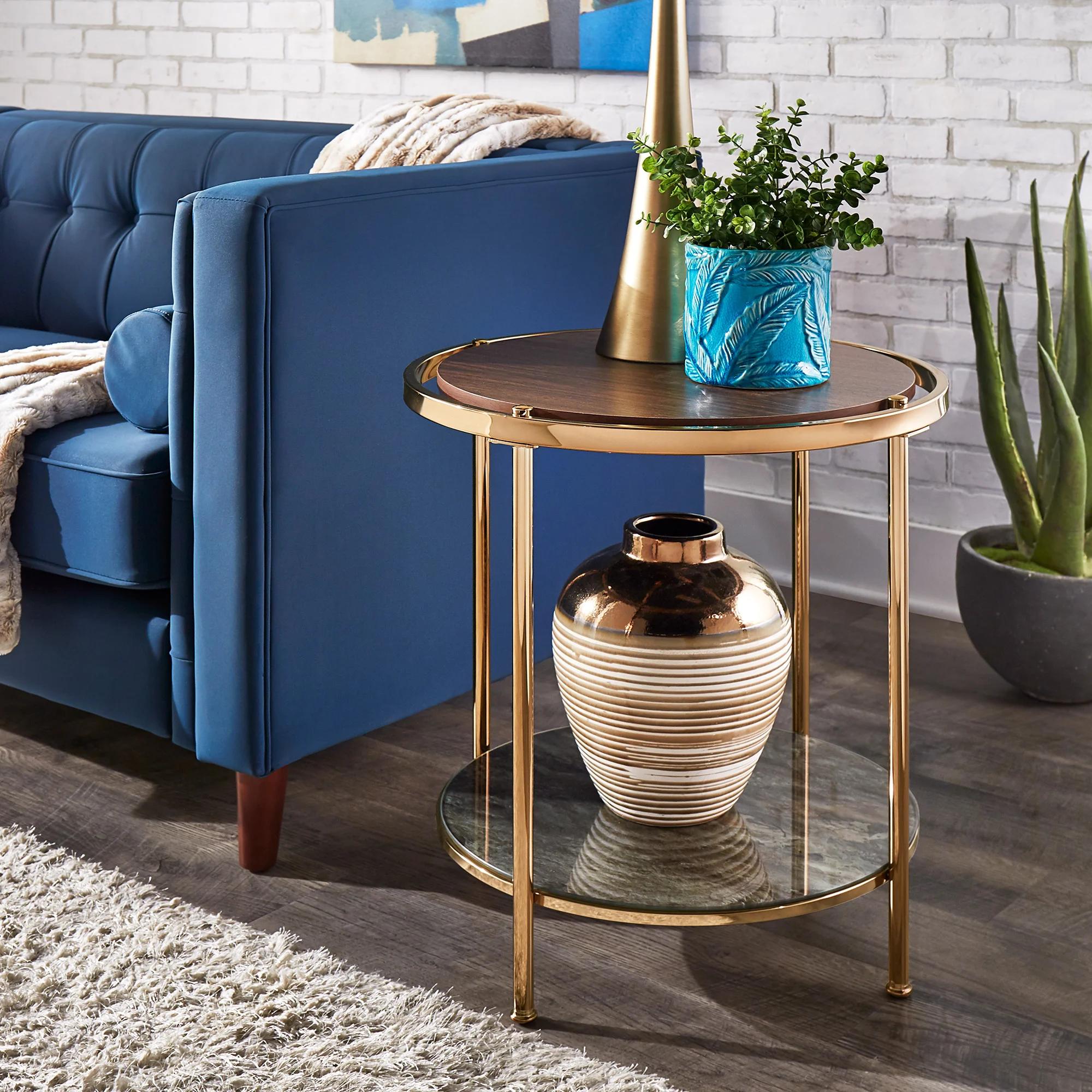 Mckenly Tall Iron End Table thumbnail 2