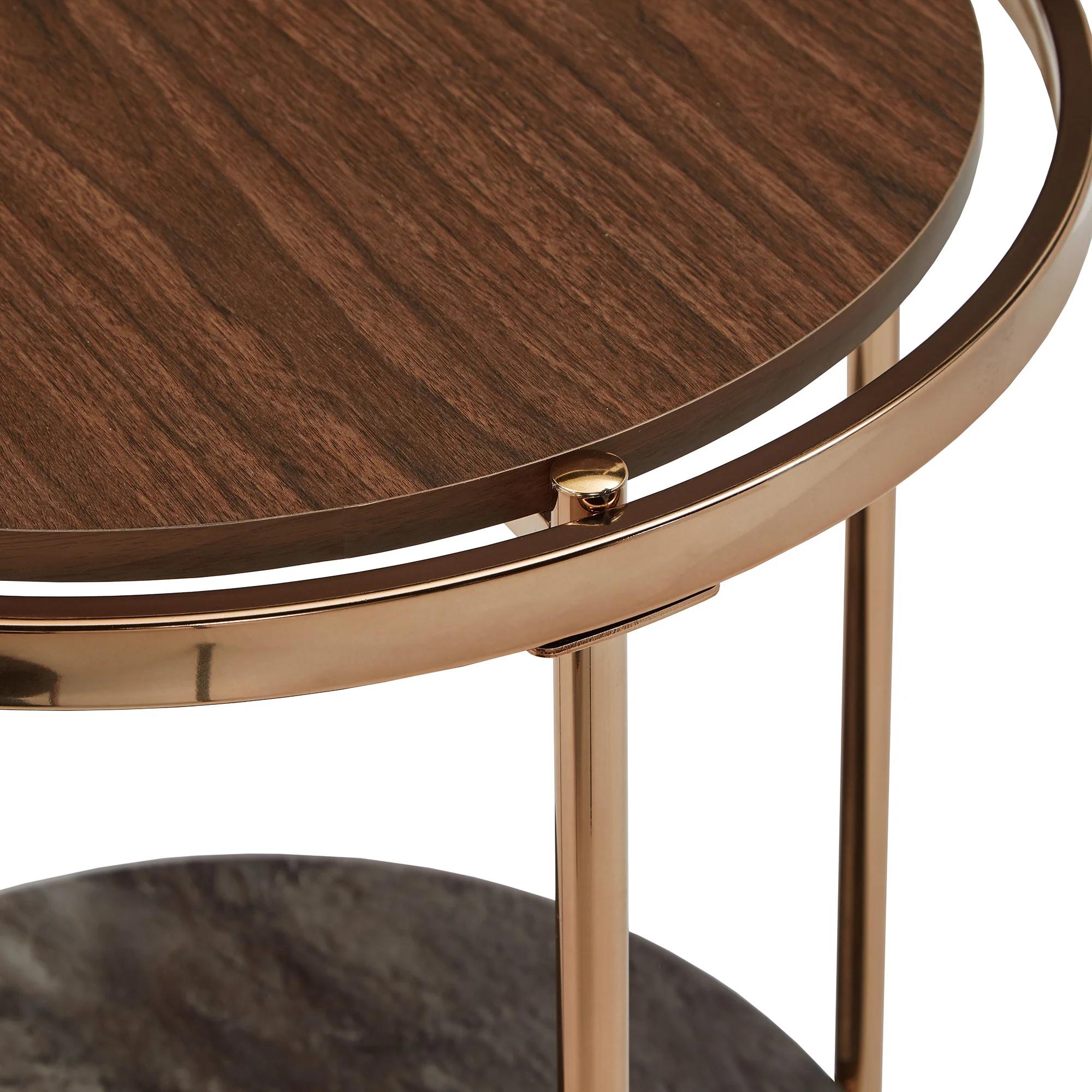 Mckenly Tall Iron End Table thumbnail 4