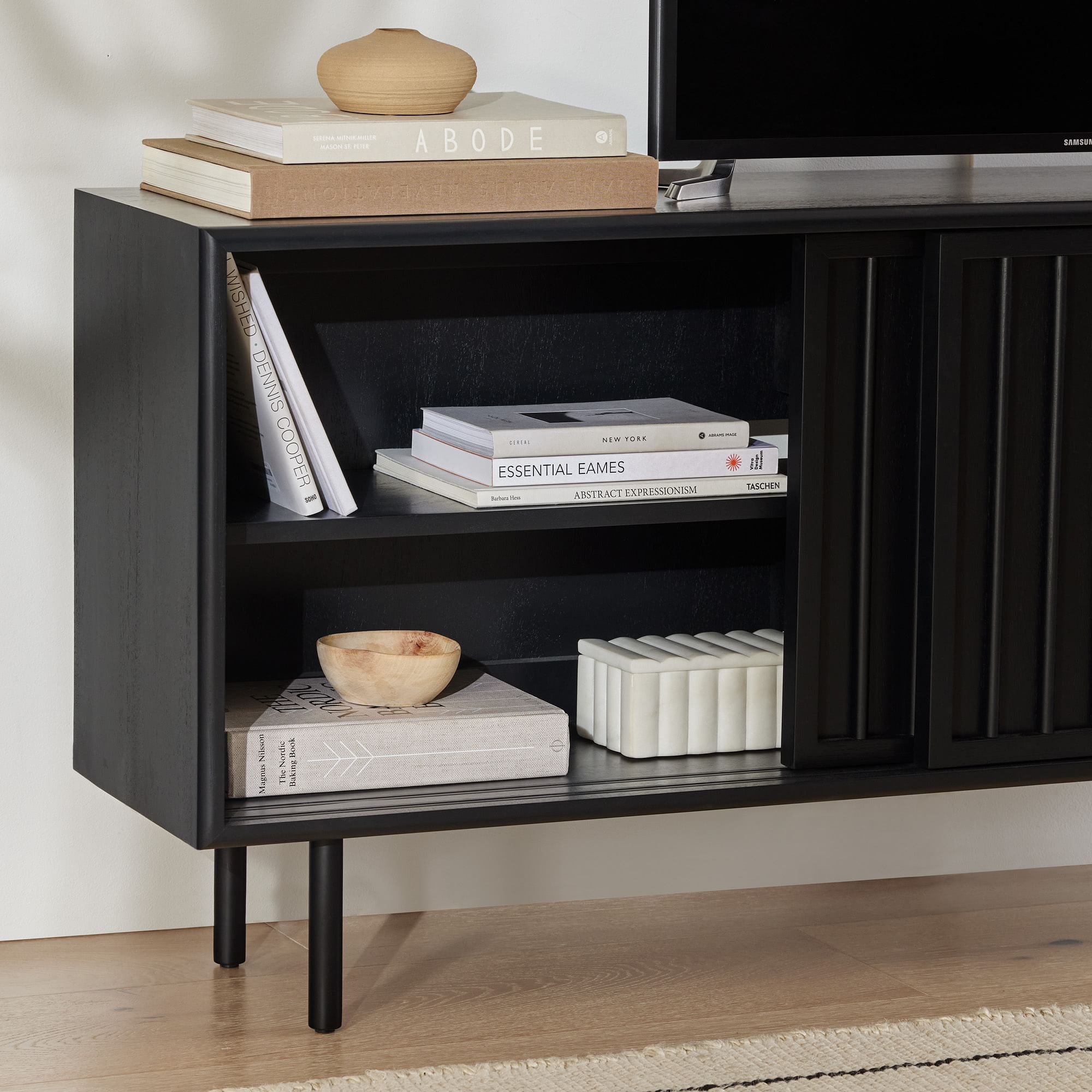 Slatted Shallow Media Console thumbnail 7