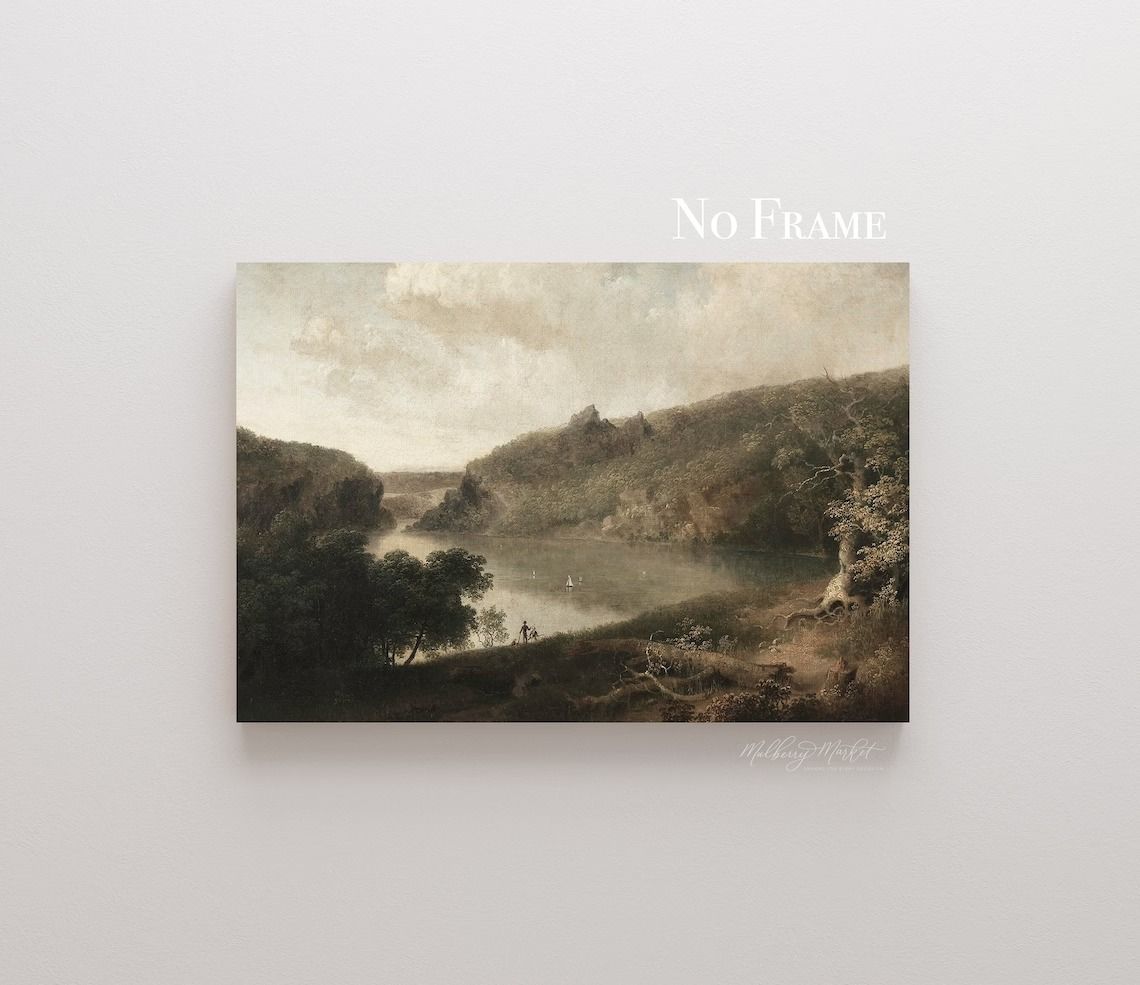 Lake Vintage Wall Art, Framed Wall Art, Vintage Art thumbnail 3