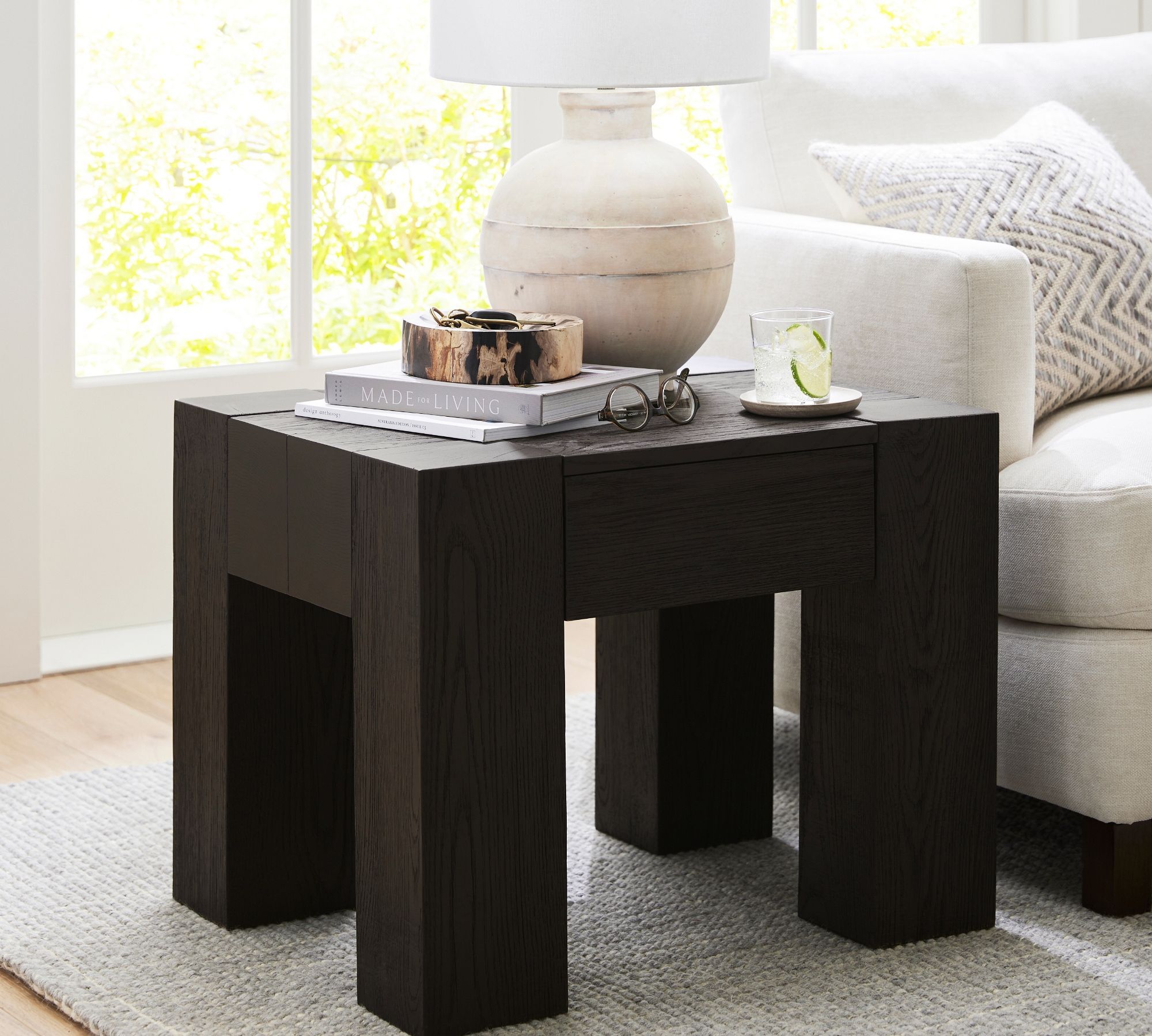 Merced Rectangular Side Table thumbnail 2