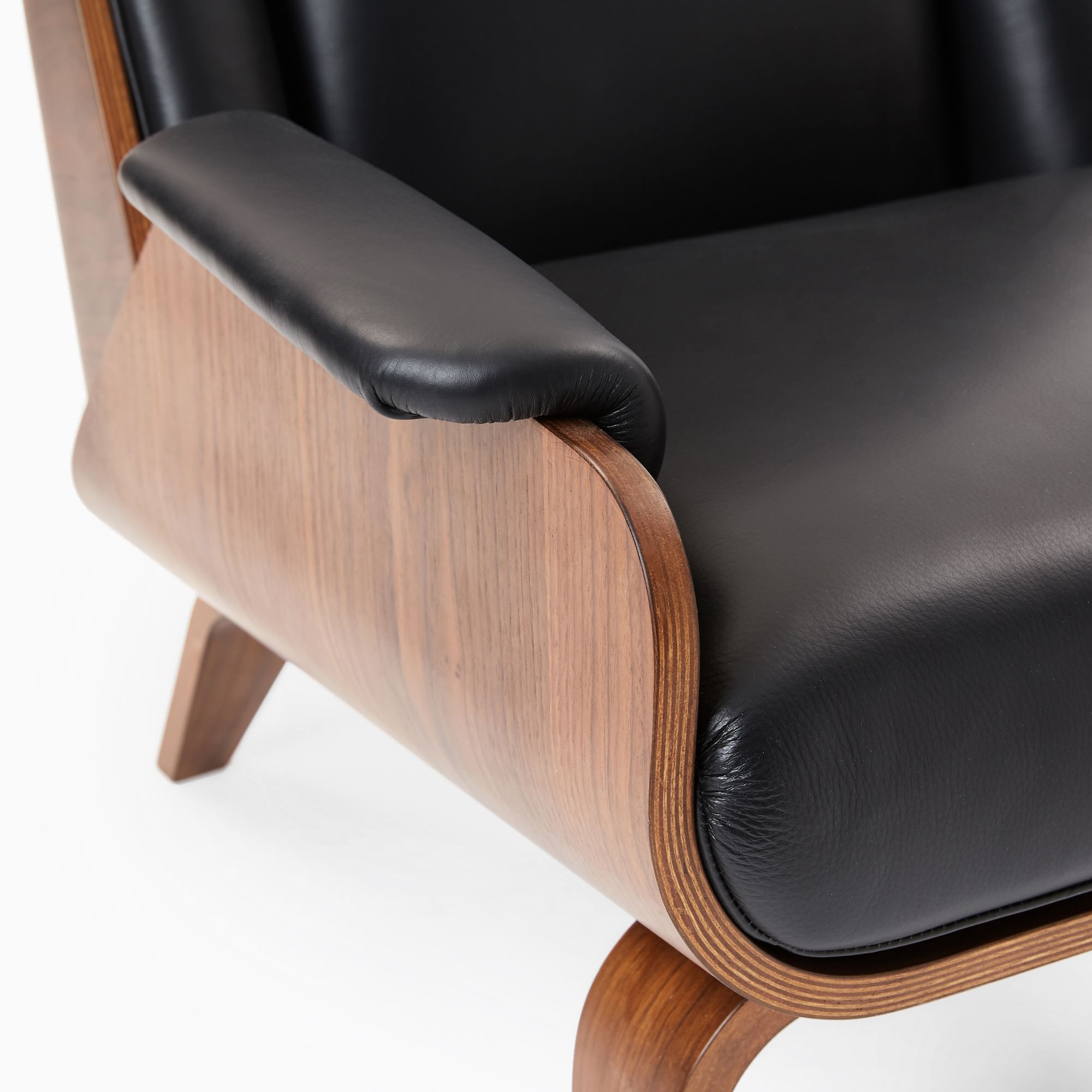 Paulo Bent Ply Leather Chair thumbnail 6