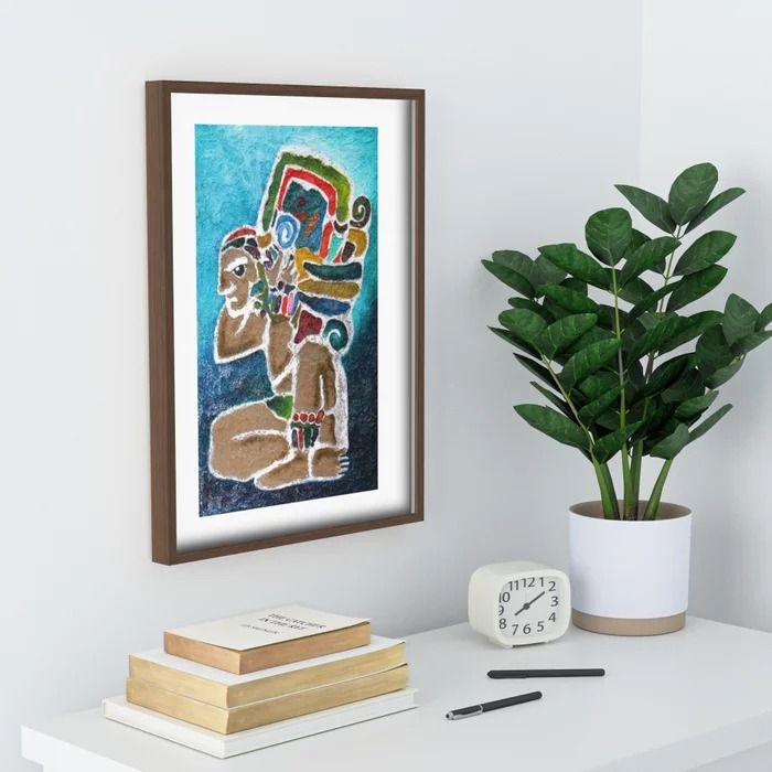 Mayan Deity Recessed Framed Print 18x24  thumbnail 2