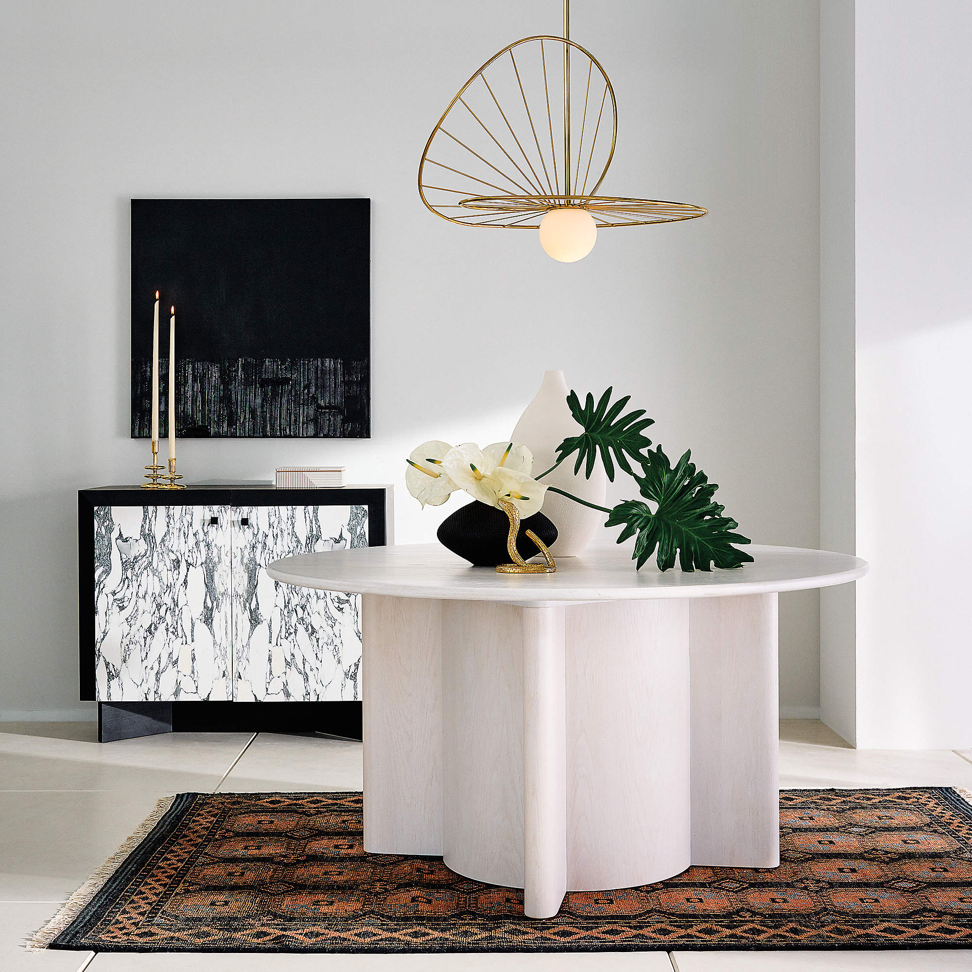 Libra Architectural Polished Brass Chandelier thumbnail 4