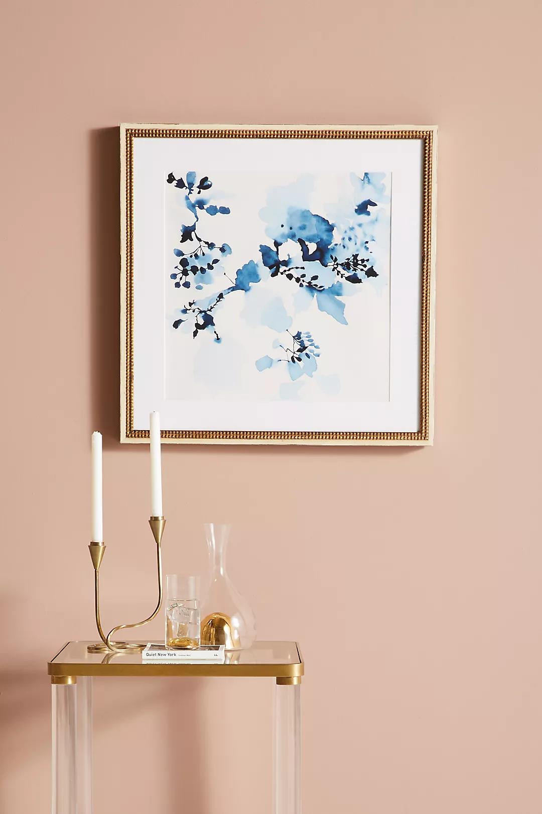 Indigo Rock Wall Art with Frame-28"x28" thumbnail 2