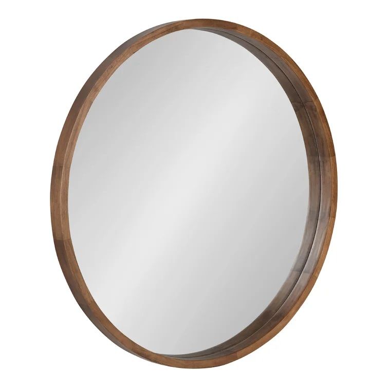 Loftis Round Solid Wood Wall Mirror thumbnail 3