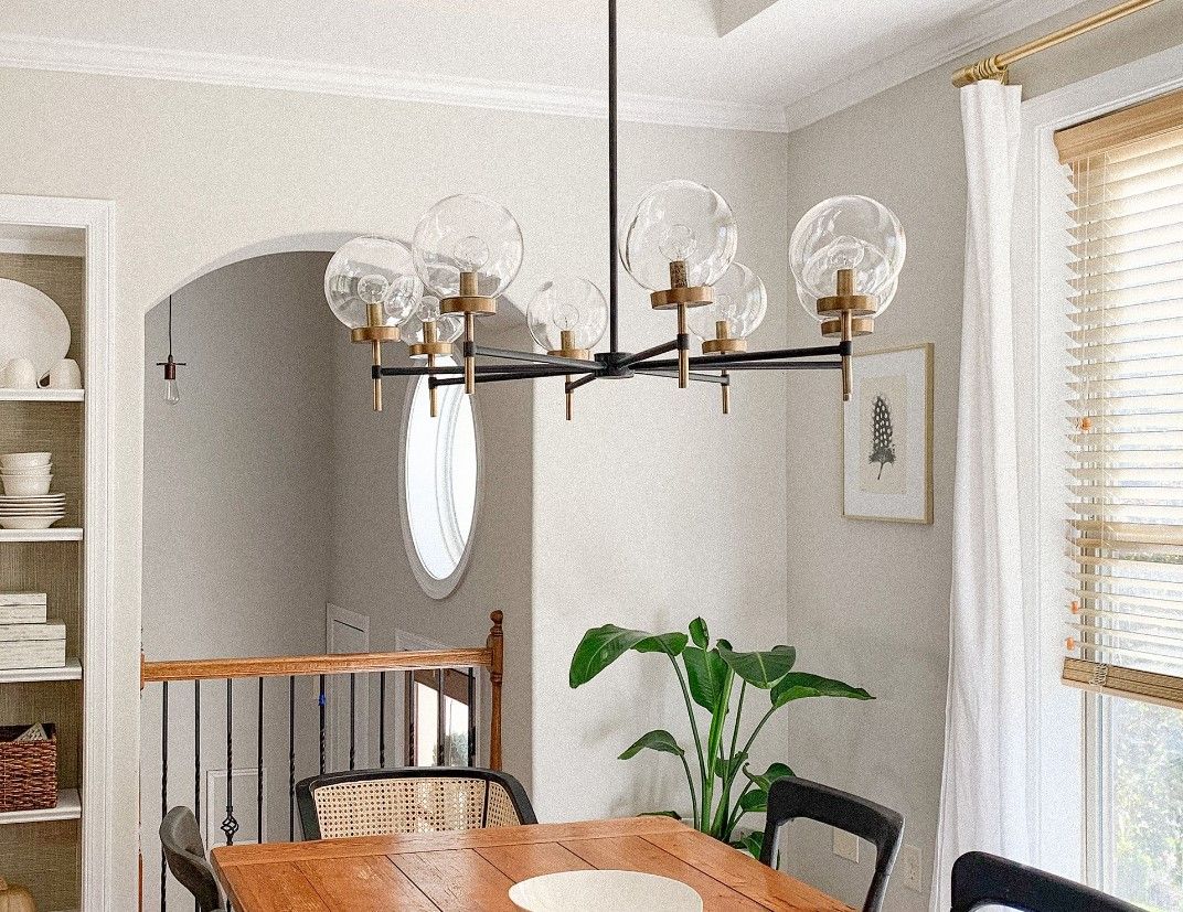 Camryn Glass Globe Round Chandelier thumbnail 2