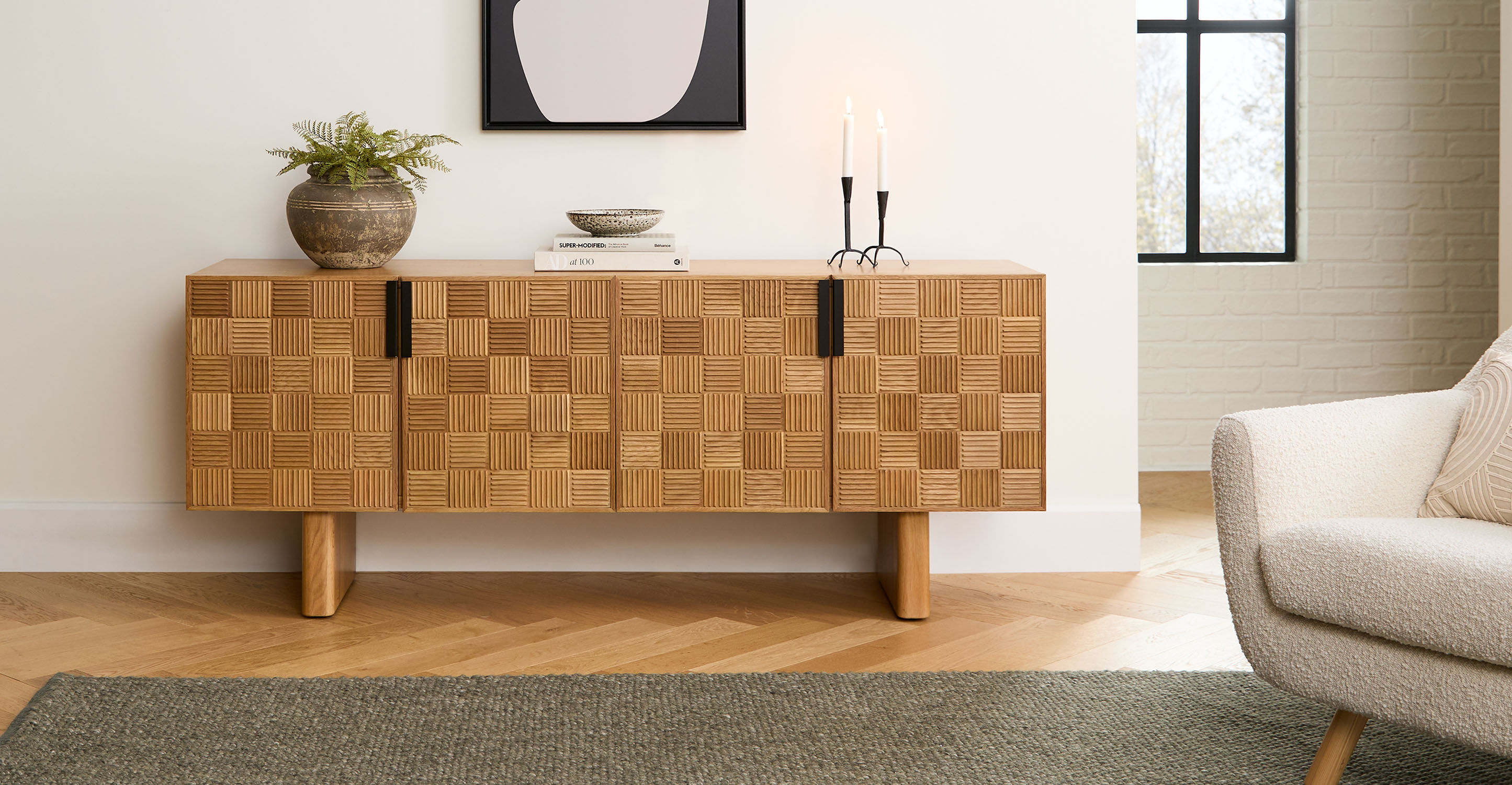 Floru Oak Sideboard thumbnail 2