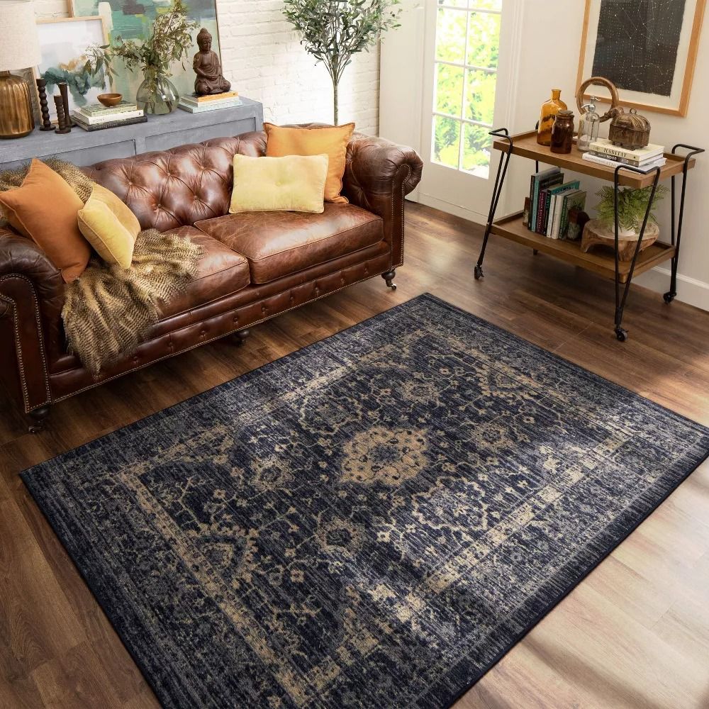 Vintage Distressed Rug 7x10  thumbnail 2