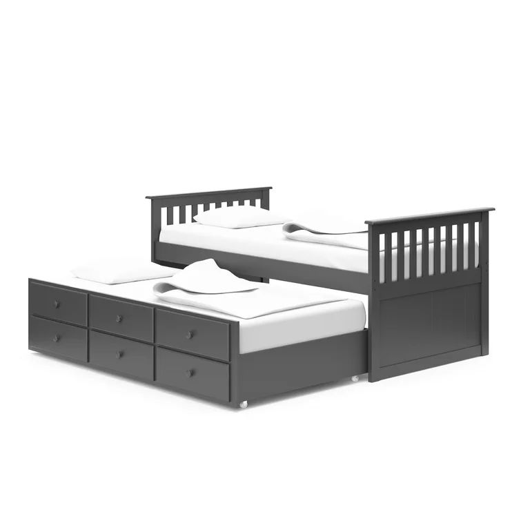 Marco Island Captain's Bed with Trundle Bed and Drawers thumbnail 3