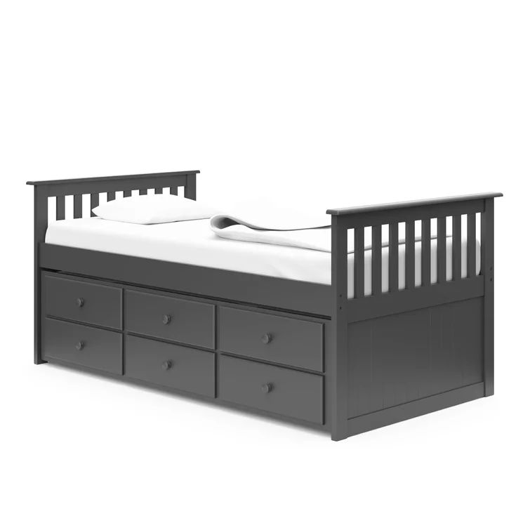 Marco Island Captain's Bed with Trundle Bed and Drawers thumbnail 4