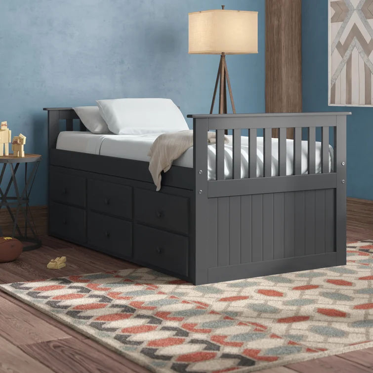 Marco Island Captain's Bed with Trundle Bed and Drawers thumbnail 5