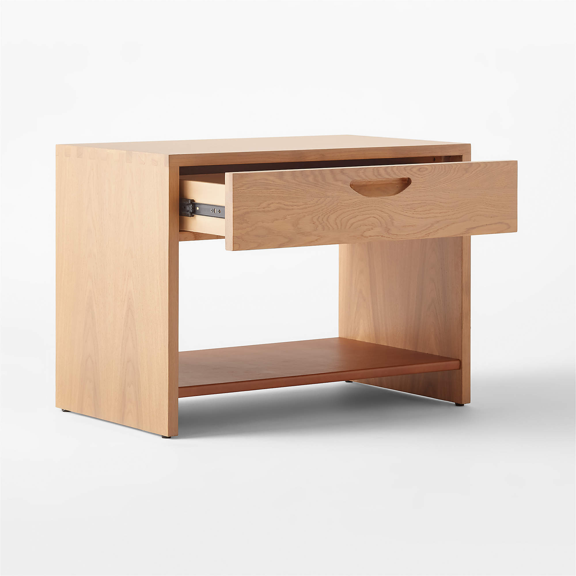 Ranch Oak Nightstand with Drawer thumbnail 4