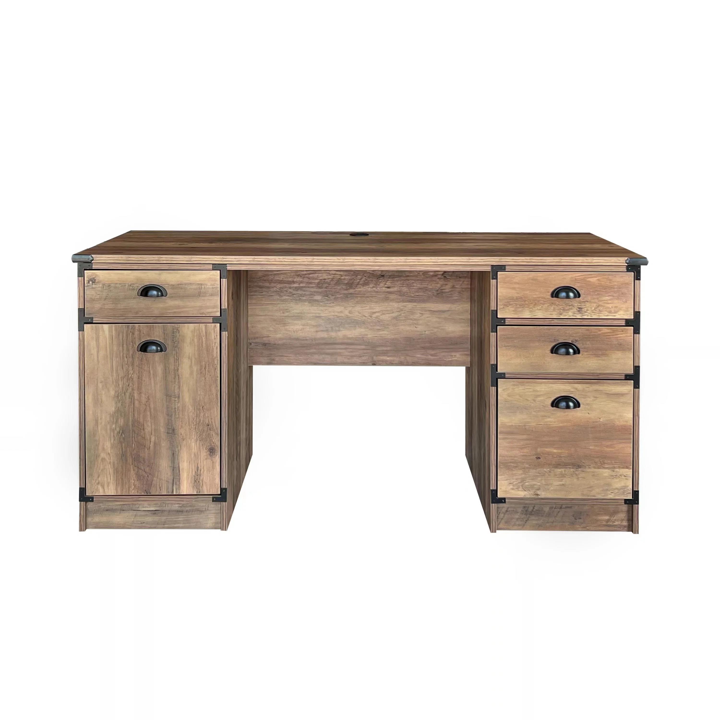 Ayva Executive Desk with Drawers thumbnail 3