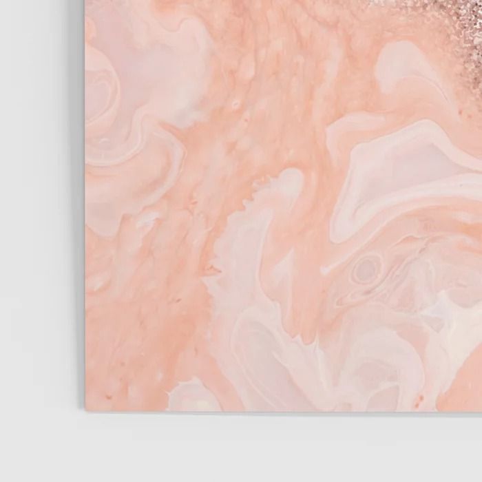 Rose Gold Blush Pink Agate Geode Glitter Poster 30x40  thumbnail 3