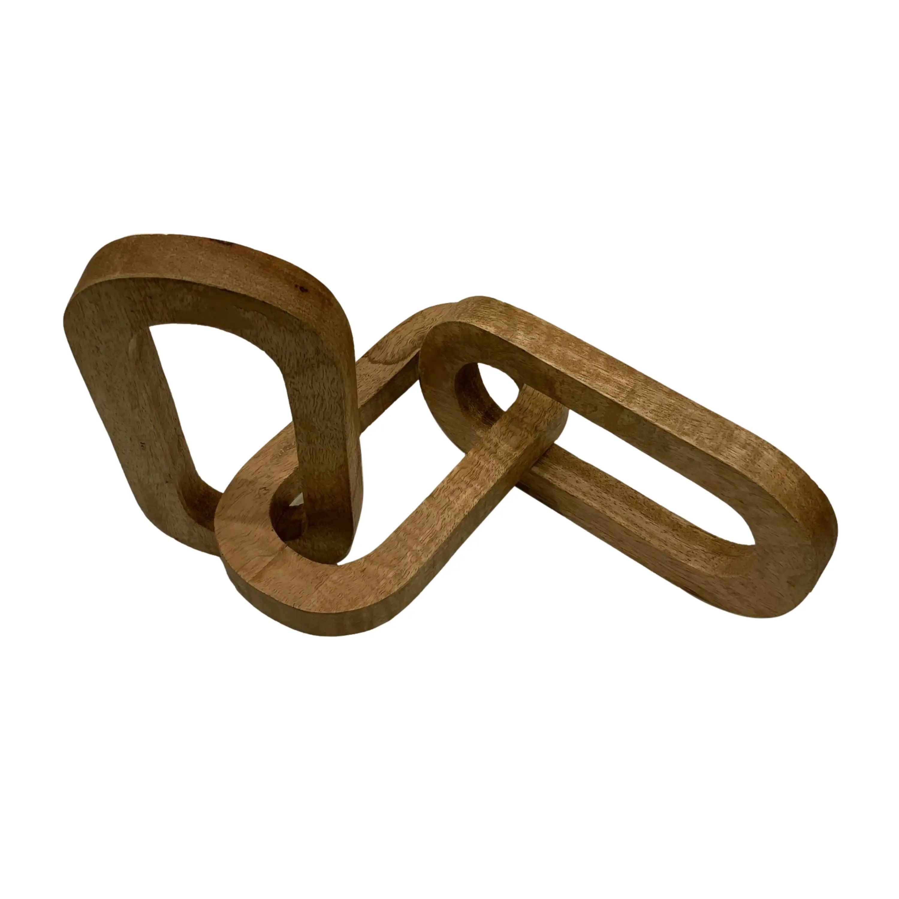 Cryptic Mango Wood Chain Link Table thumbnail 3