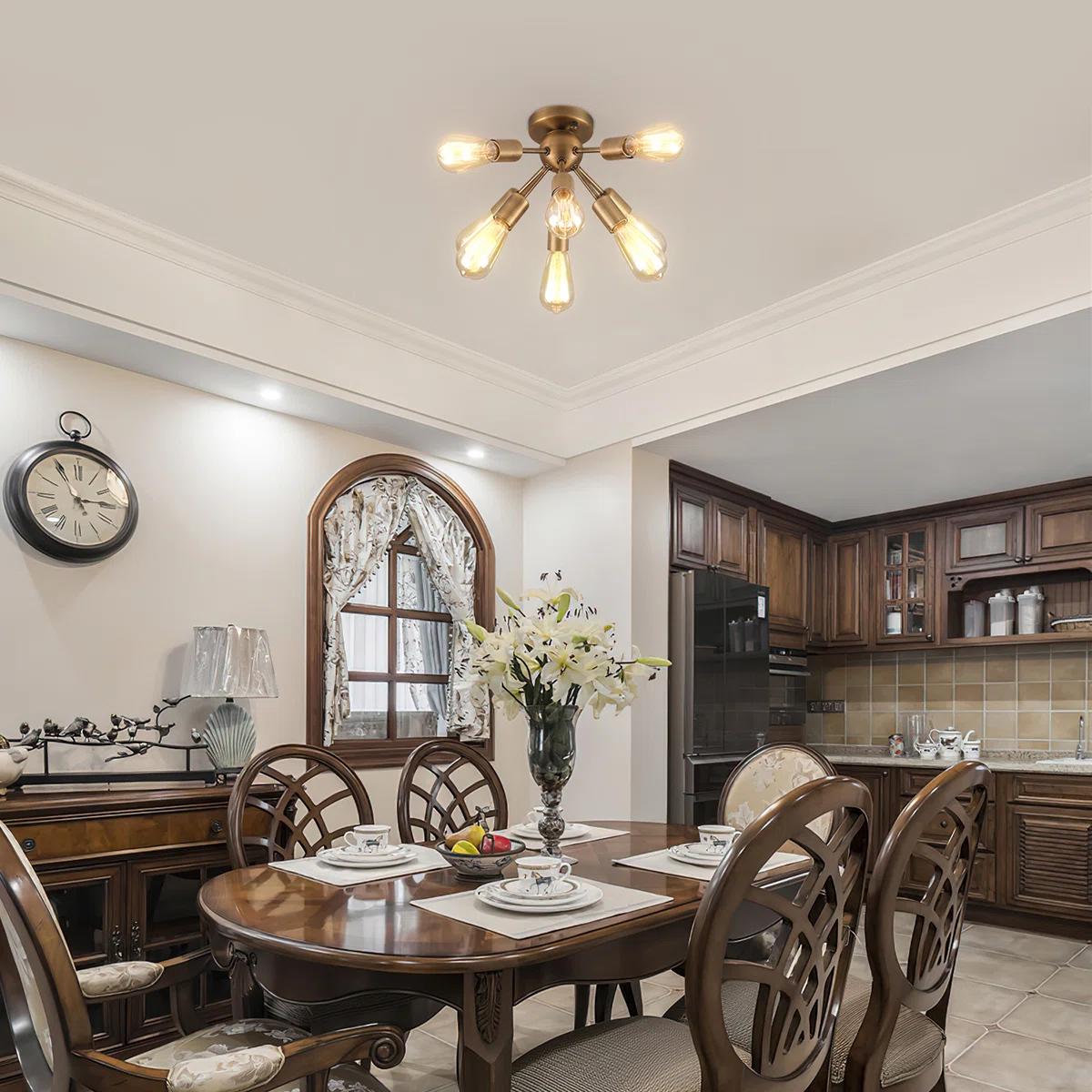 Kasper 8 Light Flush Mount thumbnail 6
