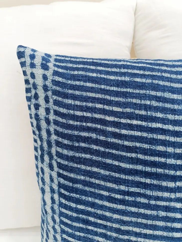 MTN Pillow Cover Indigo Blue Pillow Cover 18"x18" thumbnail 2