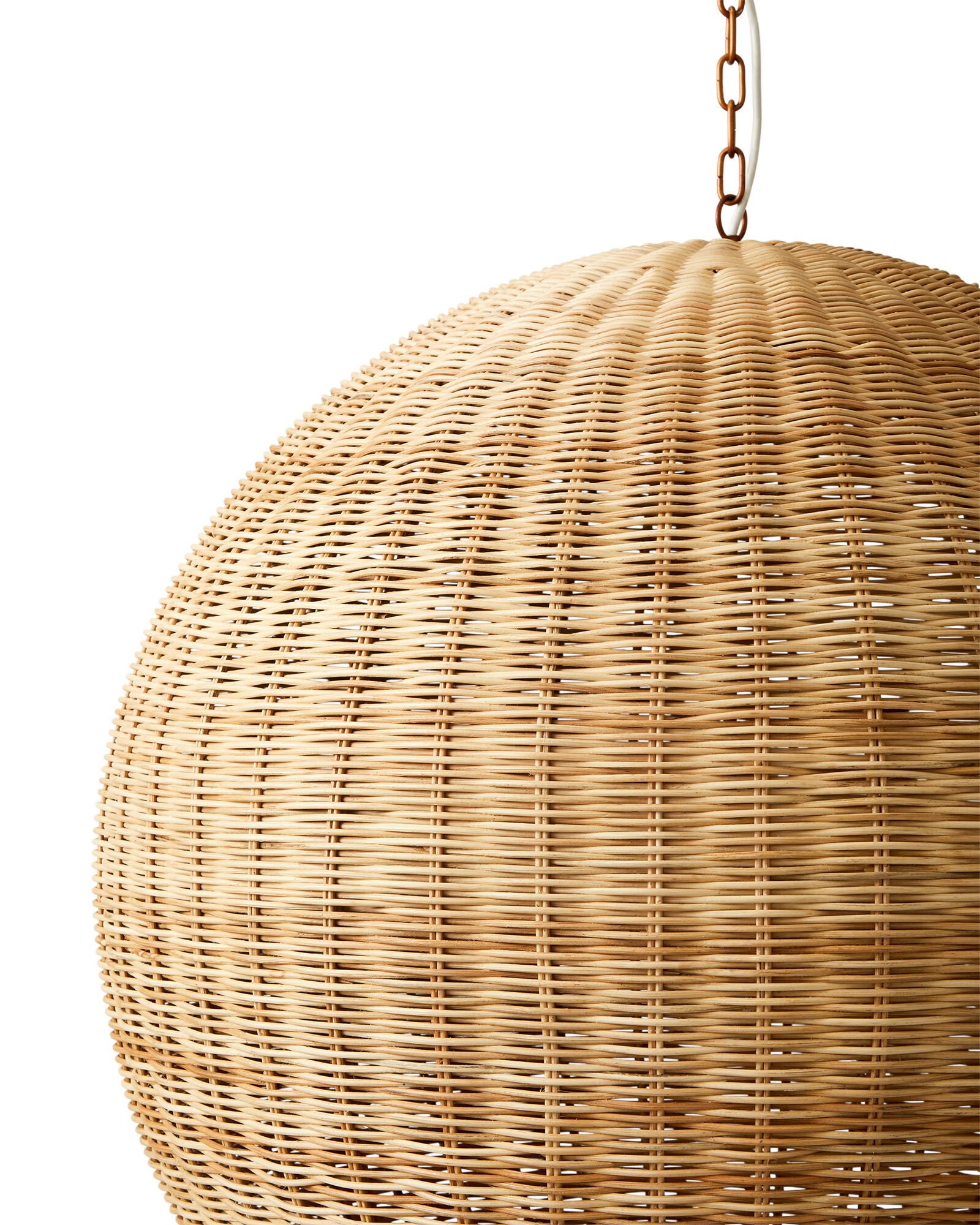 Santa Barbara Rattan Round Pendant-34" thumbnail 3
