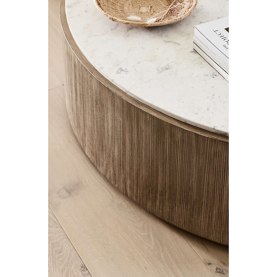 Troupe Round Pine Coffee Table thumbnail 3