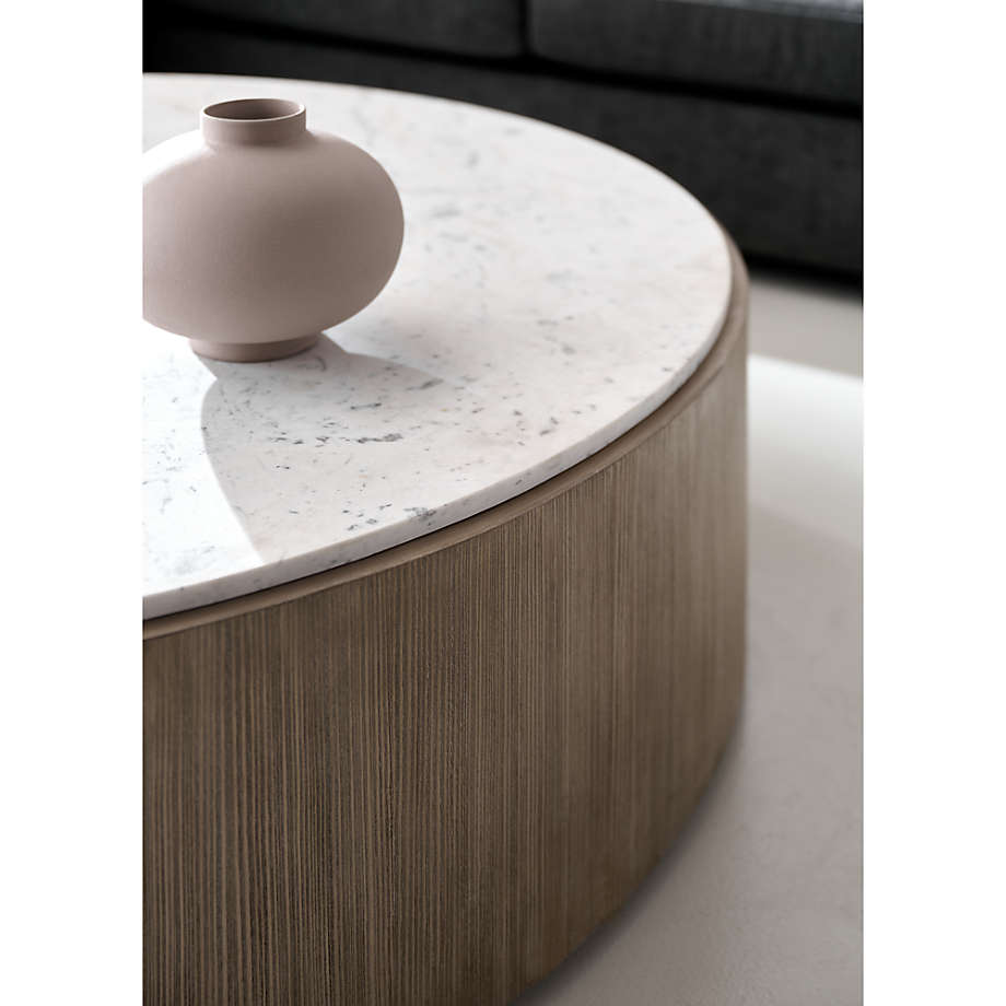 Troupe Round Pine Coffee Table thumbnail 4