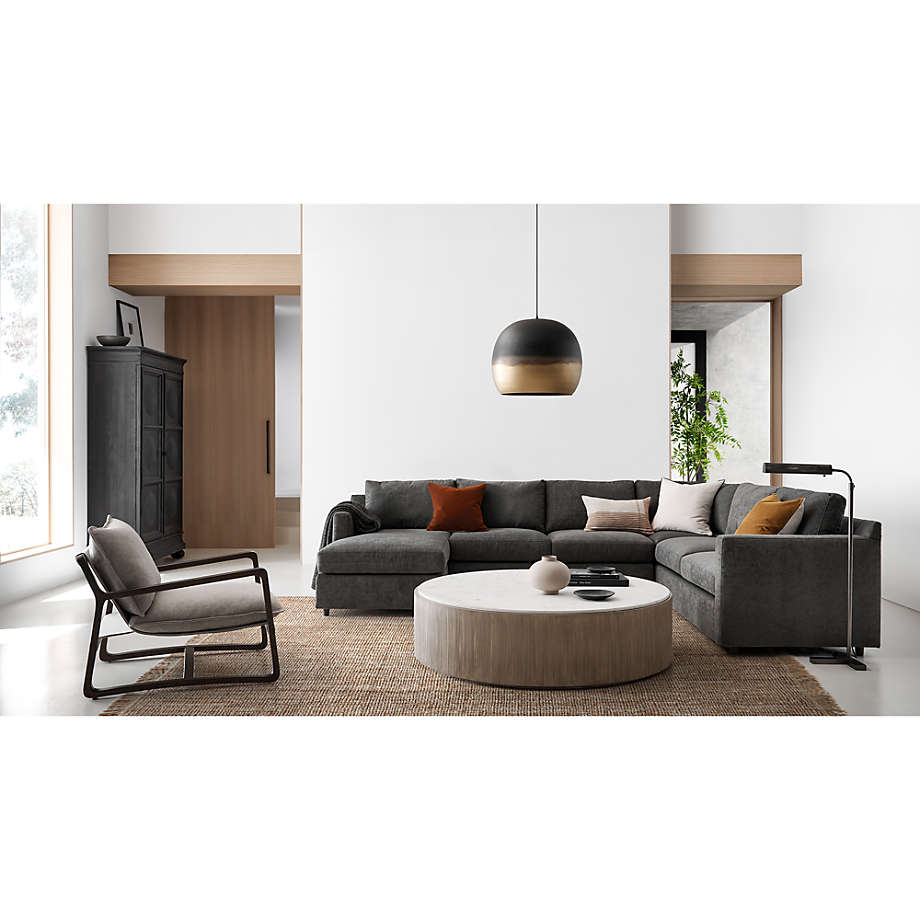 Troupe Round Pine Coffee Table thumbnail 5