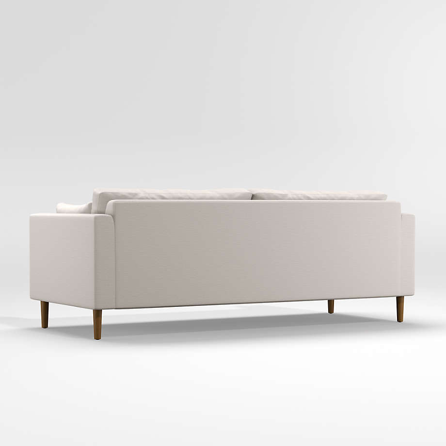 Avondale Wood Leg Sofa Tahoe Fabric in Powder 85'' thumbnail 2