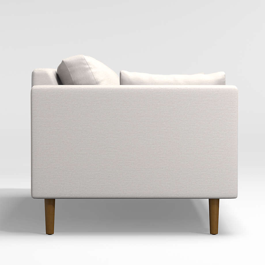 Avondale Wood Leg Sofa Tahoe Fabric in Powder 85'' thumbnail 4