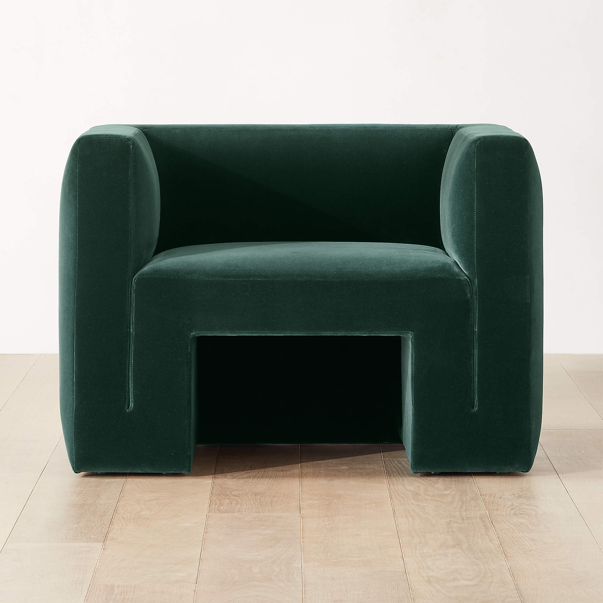 Matra Deep Teal Velvet Lounge Chair thumbnail 2