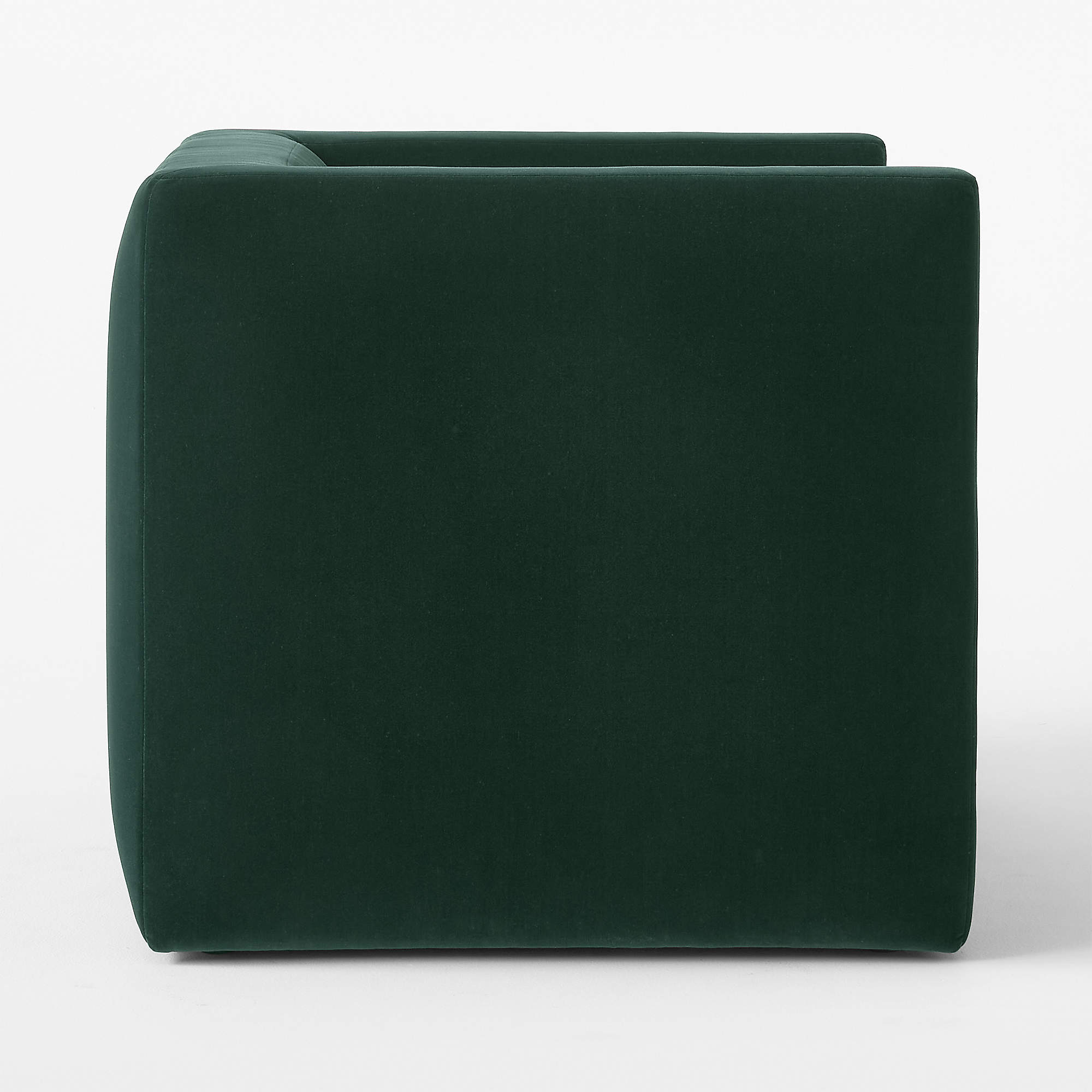 Matra Deep Teal Velvet Lounge Chair thumbnail 4